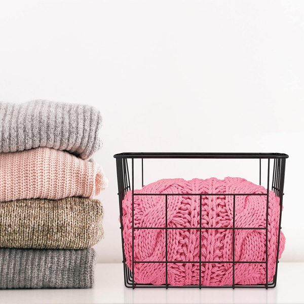 Relaxdays Tel Sepet Dikdörtgen Saklama ve Organizer Izgara Sepet